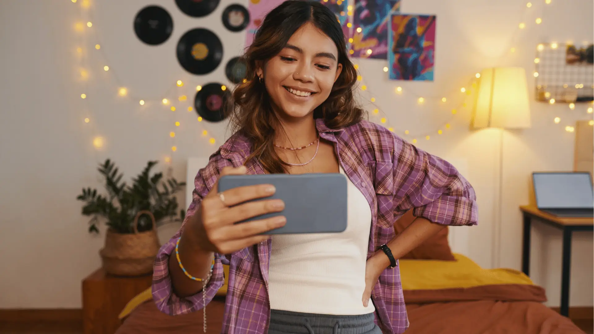 A frustrated social media manager reviewing AI-generated posts that missed the mark