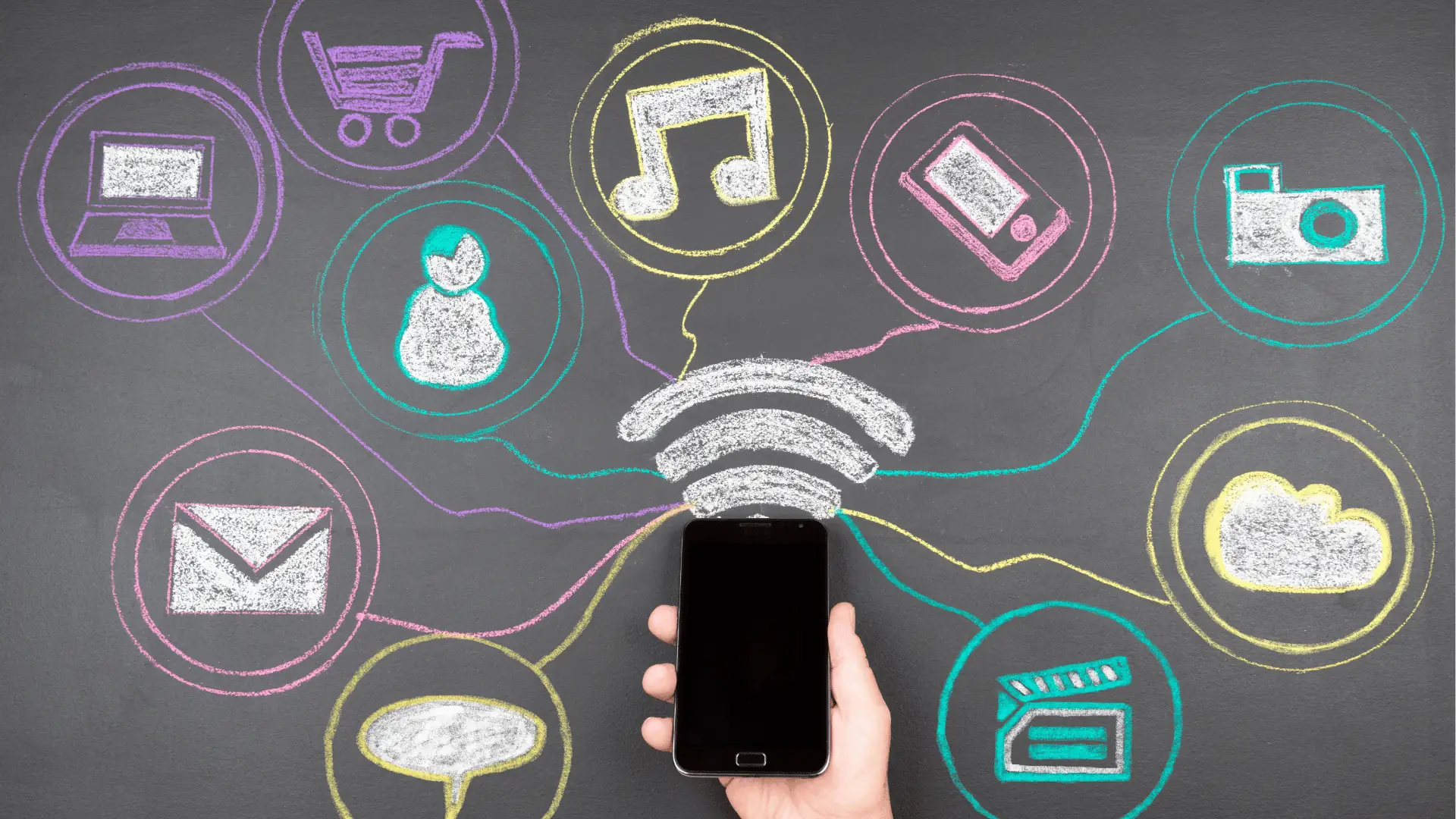 A magnet attracting diverse social media profile icons, representing targeted community growth.