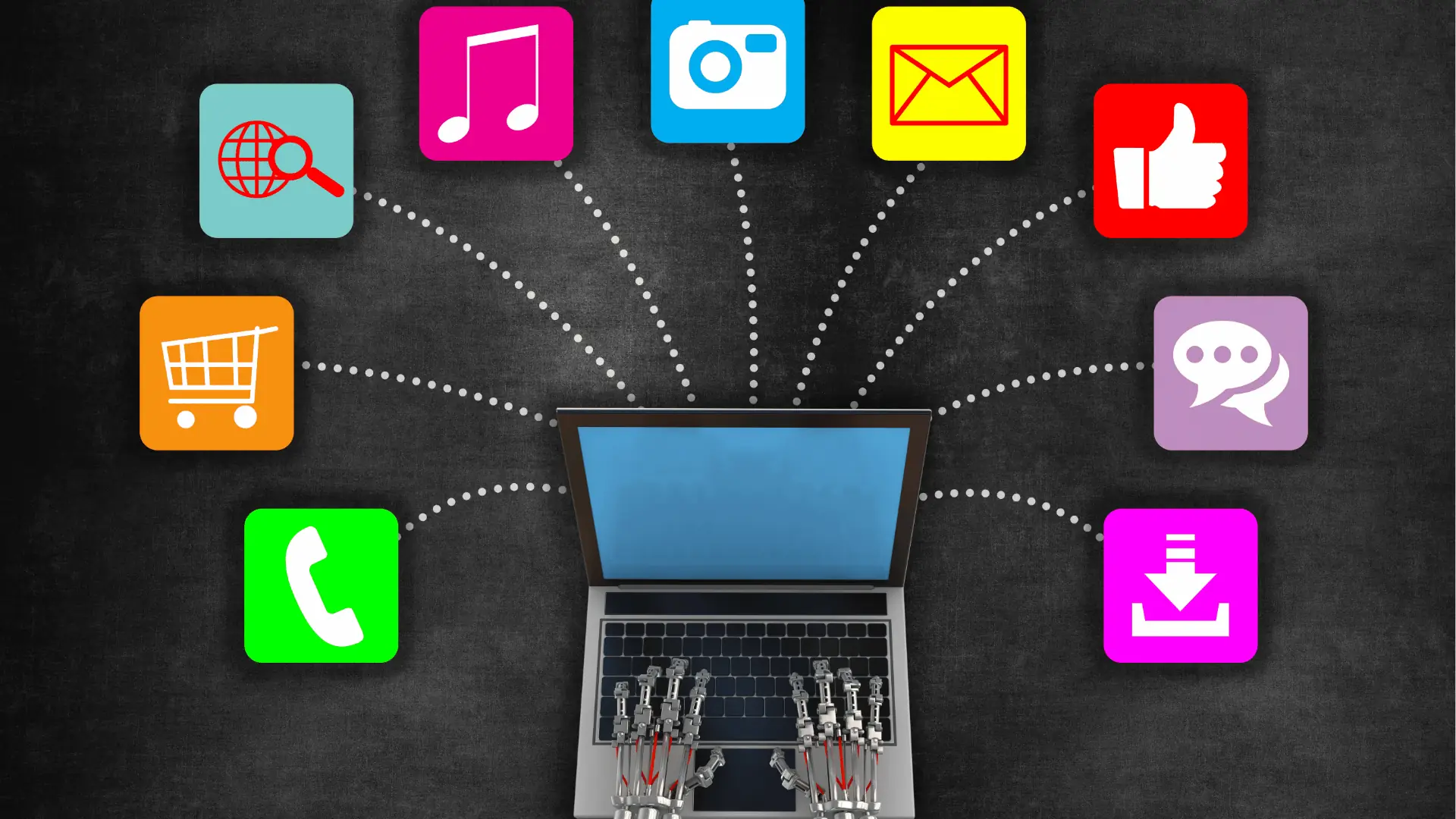 A grid of social media posts, each labeled with a different content pillar such as education, inspiration, or promotion.