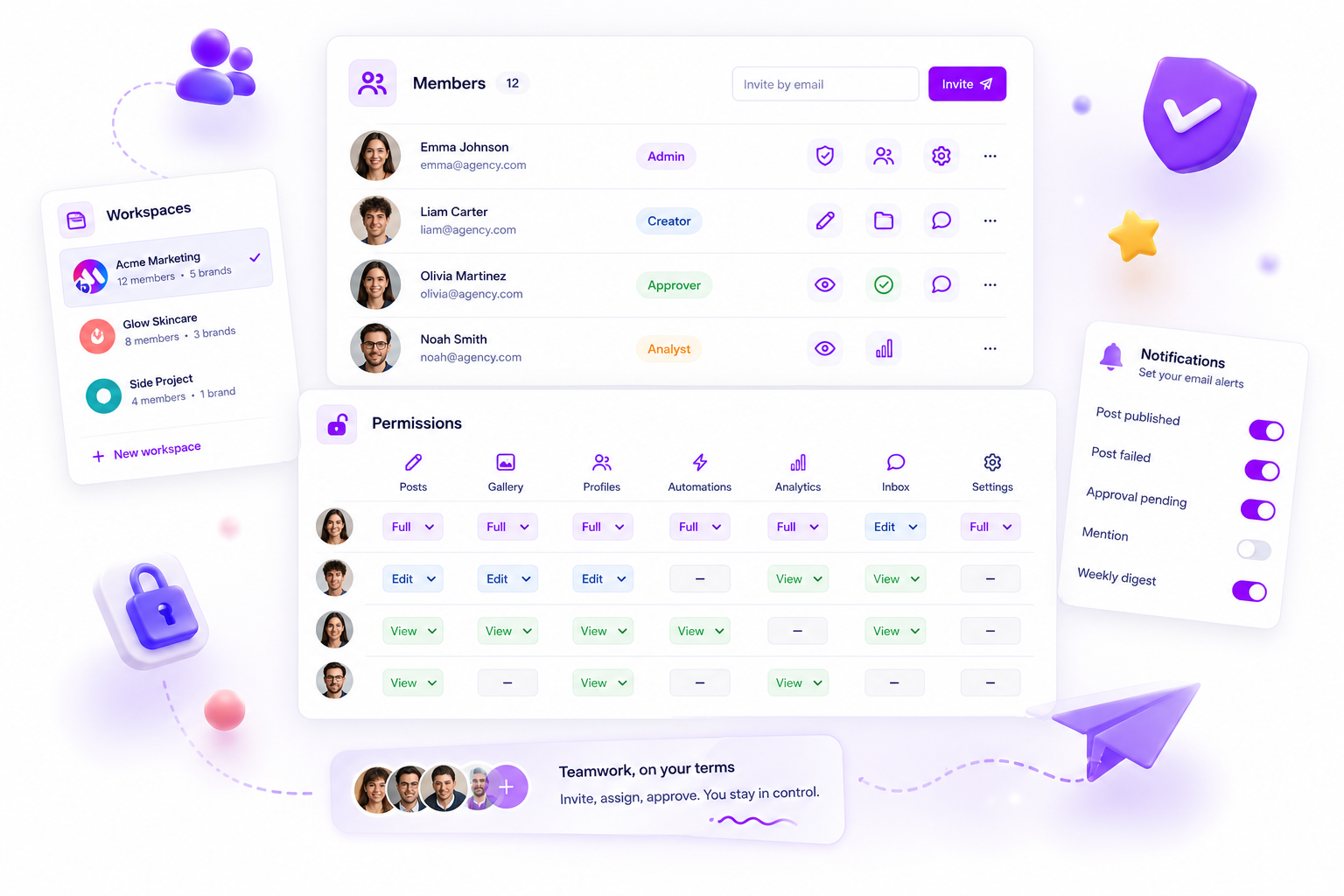 Mydrop Workspaces feature interface