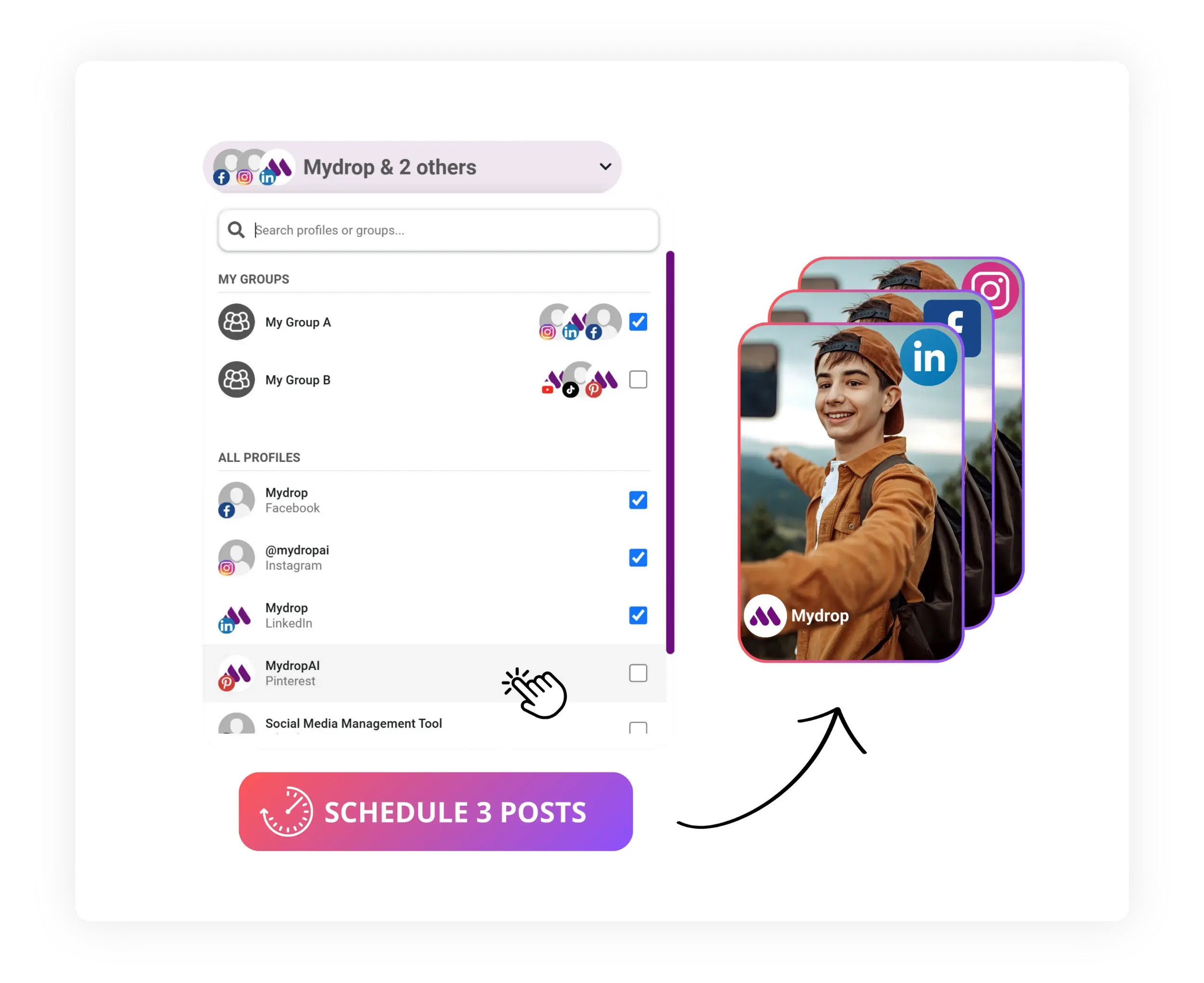 Cross posting dashboard