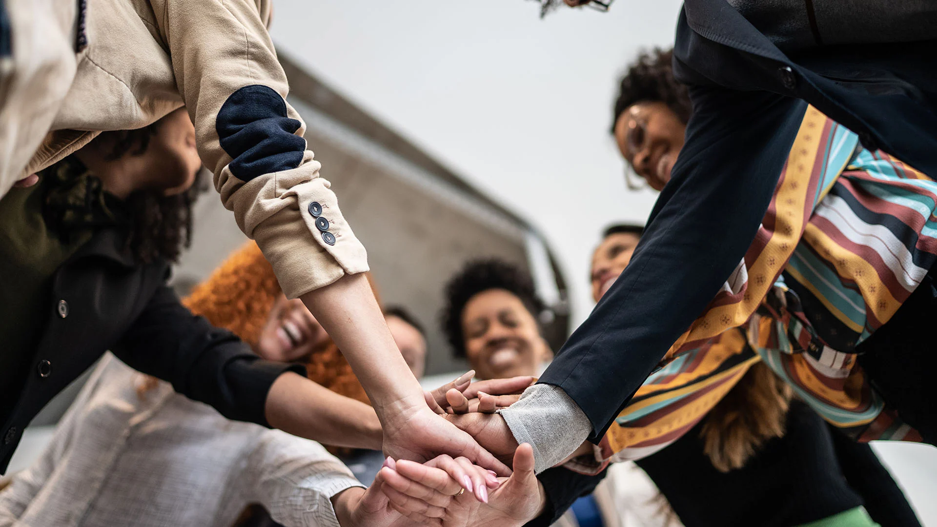 Team collaboration moment captured behind the scenes