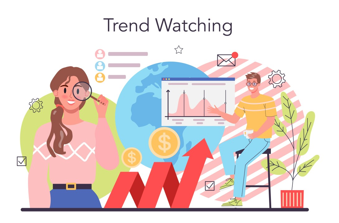 Trend monitoring dashboard for social media and content formats